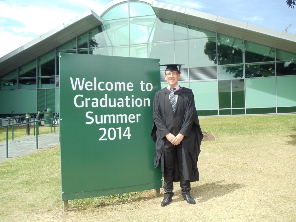 Samuel Shoesmith graduated from the University of Nottingham