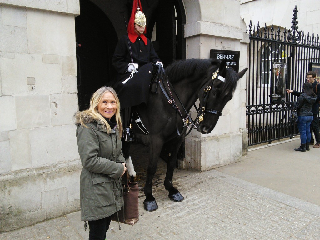 Mum and Horse Guard