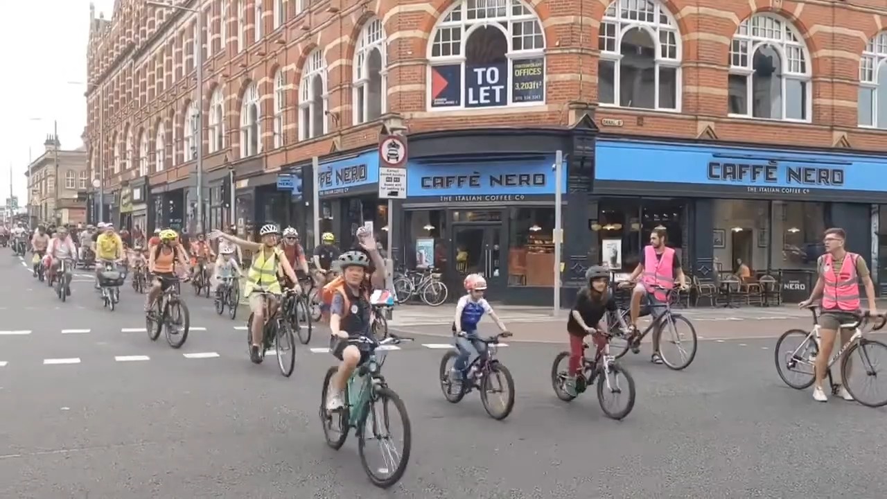 Photos of the Kidical Mass ride.